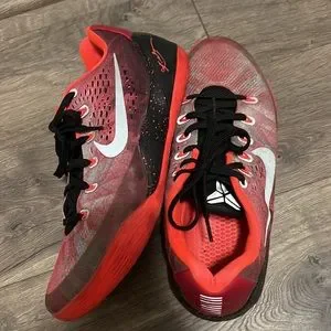 Nike | Shoes | Nike Kobe 9 Em Sneakers Gym Red | Poshmark